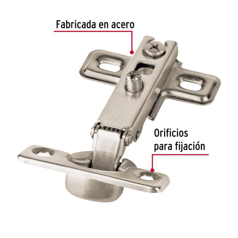 Bolsa c/2 bisagras bidimensionales de 95° cobertura completa | BIDI-95C | 43156
