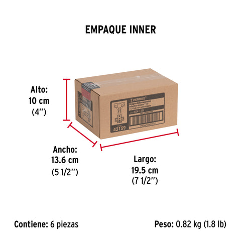 Bolsa c/2 bisagras bidimensionales de 110° cobertura interna | BIDI-110I | 43159