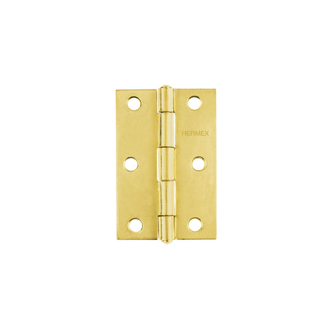 Bisagra rectangular 3' acero latonado, HERMEX | BR-301 | 43196