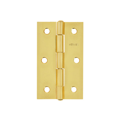Bisagra rectangular 3-1/2' acero latonado, HERMEX | BR-351 | 43197