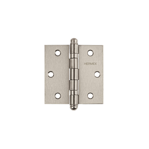 Bisagra cuadrada 3' acero inox, cabeza redonda, HERMEX | BC-304R | 43222