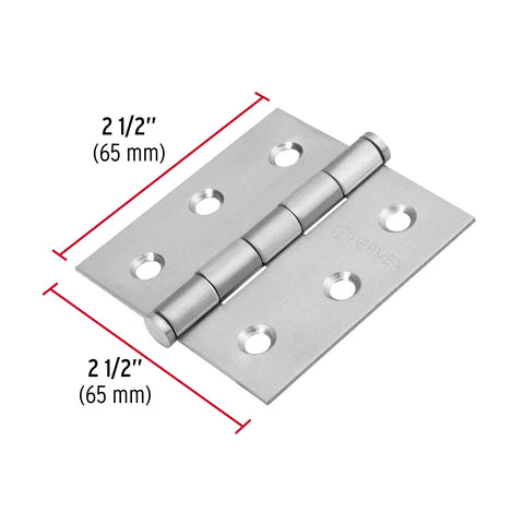 Bisagra cuadrada 2-1/2' acero inox, cabeza plana, HERMEX | BC-254P | 43226
