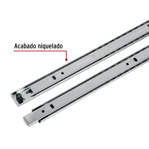 Bolsa con 2 correderas extensión 30 cm p/cajón, ancho 2.5 cm | COR-230 | 43277