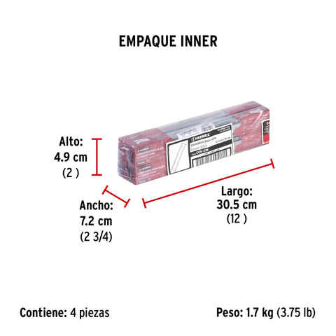Bolsa con 2 correderas extensión 30 cm p/cajón, ancho 3.5 cm | COR-330 | 43284