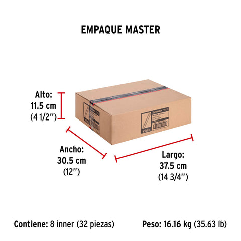 Bolsa con 2 correderas extensión 35 cm p/cajón, ancho 3.5 cm | COR-335 | 43285