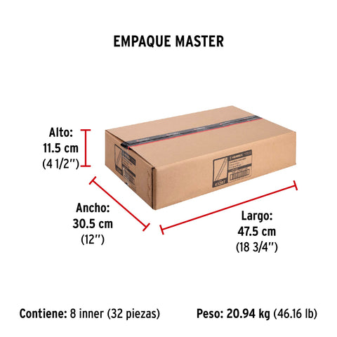 Bolsa con 2 correderas extensión 45 cm p/cajón, ancho 3.5 cm | COR-345 | 43287