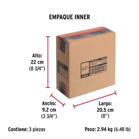 Cerradura de barra libre, derecha, HERMEX | CB-45D | 43516