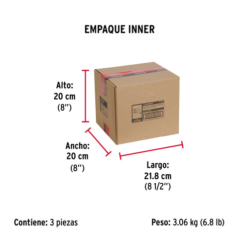 Cerradura sobreponer izq instala-fácil, llave tetra, blíster | CS-85IB | 43586
