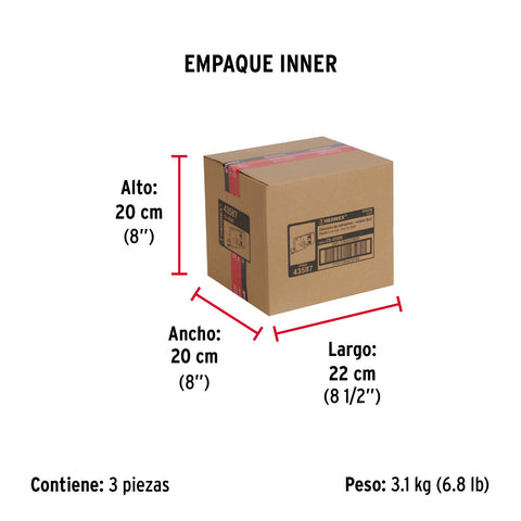 Cerradura sobreponer der instala-fácil, llave tetra, blíster | CS-85DB | 43587