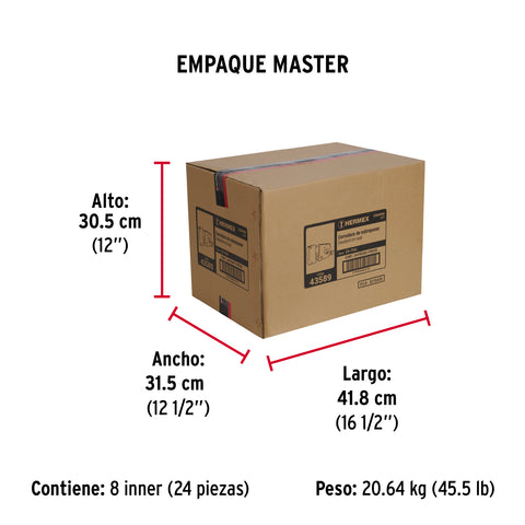 Cerradura sobreponer izq instala-fácil, cromada, tradicional | CS-75IC | 43589