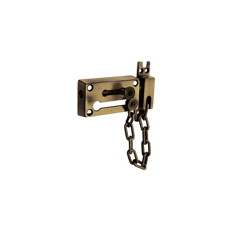 Pasador con cadena para puerta, acabado latón antiguo | PACA-2 | 43708