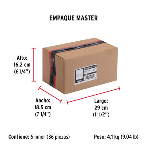 Portacandado de acero zincado 3-1/4', HERMEX | POCZ-325 | 43741