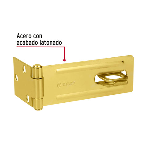 Portacandado de acero latonado 4-1/2', HERMEX | POCL-450 | 43745