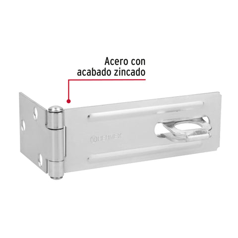 Portacandado de acero zincado 4-1/2', HERMEX | POCZ-450 | 43746