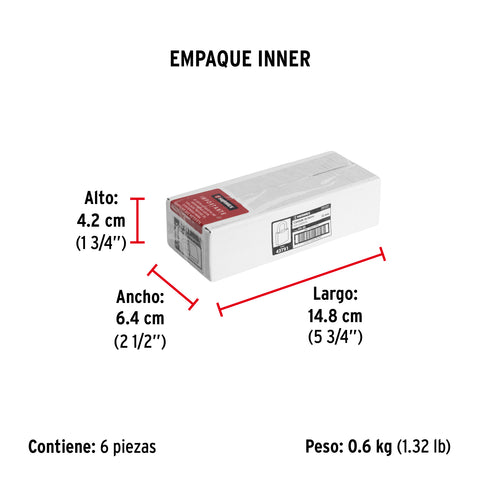 Candado de hierro 32 mm gancho corto en caja, HERMEX | CH-32 | 43791