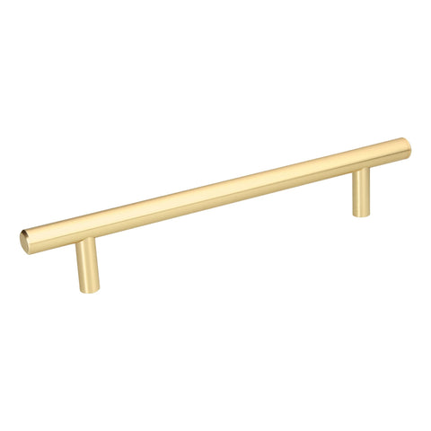 Jaladera de acero, 160mm, línea Cilindro, latón brillante | JAL-0323 | 43872