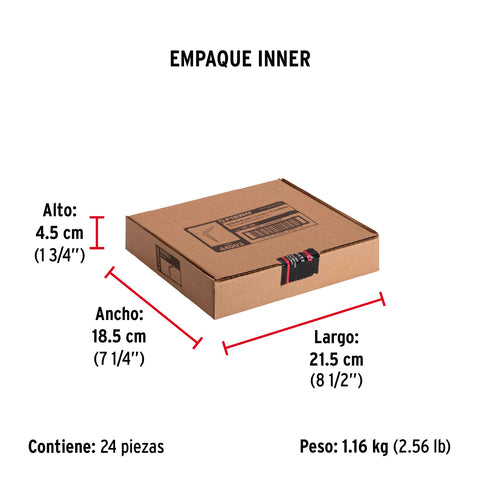 Ménsula de acero blanca 5 x 6', FIERO | ME-6B | 44003
