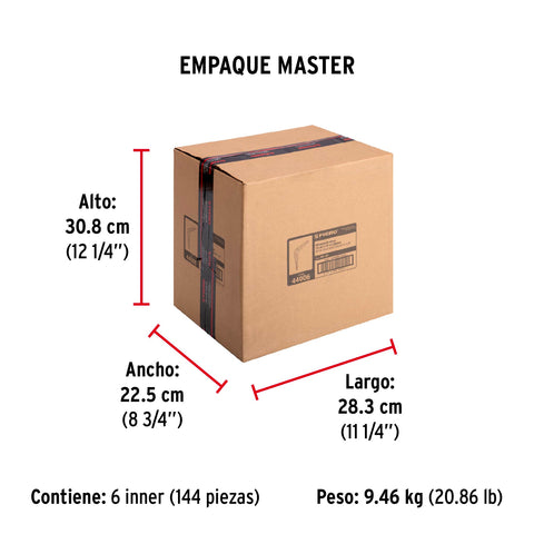 Ménsula de acero blanca 6 x 8', FIERO | ME-8B | 44006