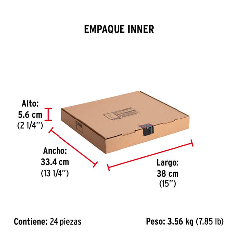 Ménsula de acero blanca 10 x 12', FIERO | ME-12B | 44012
