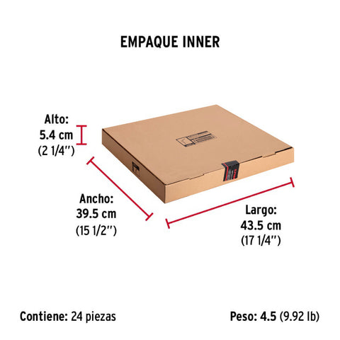 Ménsula de acero blanca 12 x 14', FIERO | ME-14B | 44014