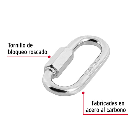 Bandola de acero de 1/4' con seguro, FIERO | BSE-1/4 | 44022