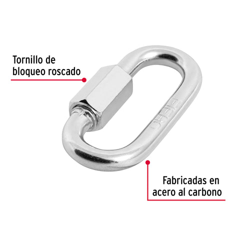Bandola de acero de 5/16' con seguro, FIERO | BSE-5/16 | 44023