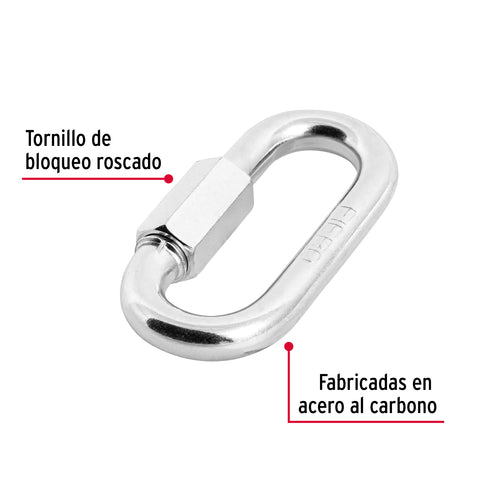 Bandola de acero de 3/8' con seguro, FIERO | BSE-3/8 | 44024