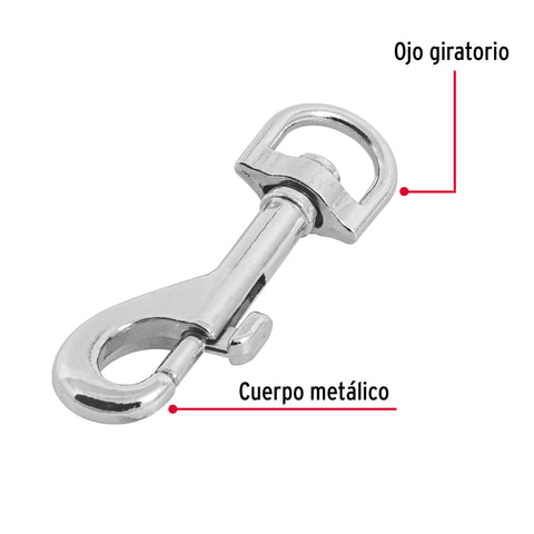 Bandola de zinc de 1/2' giratoria, FIERO | BDZ-3 | 44030