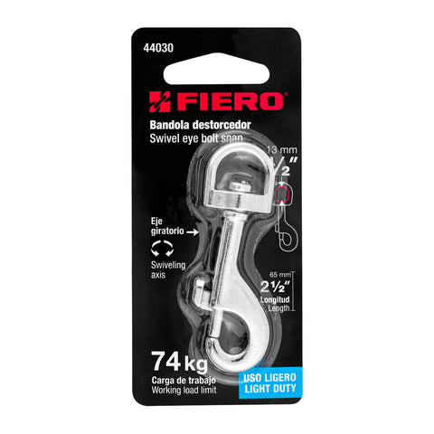 Bandola de zinc de 1/2' giratoria, FIERO | BDZ-3 | 44030