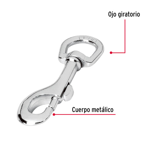 Bandola de zinc de 1' giratoria, FIERO | BDZ-4-1/4 | 44033