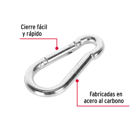 Bandola mosquetón de acero 3/8', FIERO | BMA-3/8 | 44040