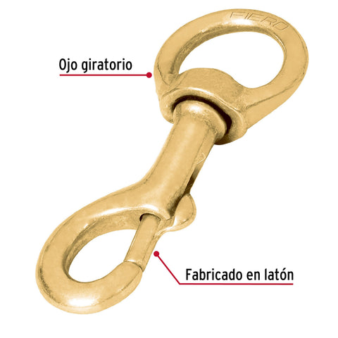 Bandola destorcedora de latón 1-1/4', FIERO | BDL-1-1/4 | 44049