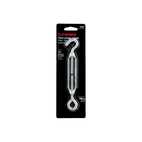 Tensor zinc 5/16' gancho-argolla, FIERO | TEN-5/16A | 44055