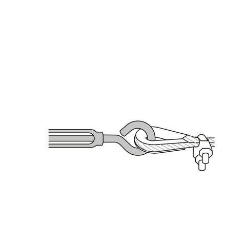 Tensor zinc 3/8' gancho-argolla, FIERO | TEN-3/8A | 44056