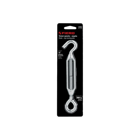 Tensor zinc 3/8' gancho-argolla, FIERO | TEN-3/8A | 44056