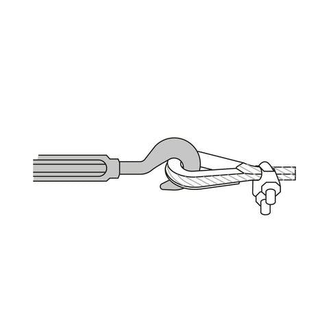Tensor forjado 1/2' gancho-argolla, FIERO | TENF-1/2 | 44067