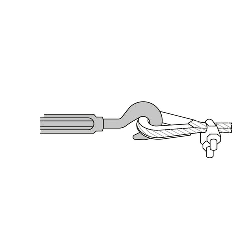 Tensor forjado 3/4' gancho-argolla, FIERO | TENF-3/4 | 44069