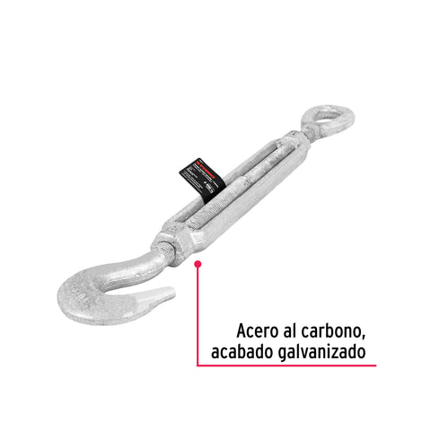 Tensor forjado 1' gancho-argolla, FIERO | TENF-1 | 44071