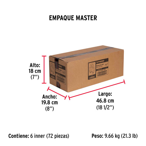 Blíster c/2 nudos (perros) de hierro p/cable de 5/16', FIERO | NUDO-5/16 | 44085
