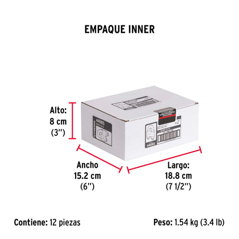 Blíster c/2 nudos (perros) de hierro p/cable de 5/16', FIERO | NUDO-5/16 | 44085