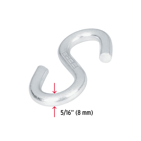 Gancho 'S' de 5/16' de acero para cable, FIERO | GANS-5/16 | 44093
