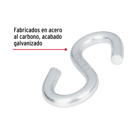 Gancho 'S' de 5/16' de acero para cable, FIERO | GANS-5/16 | 44093