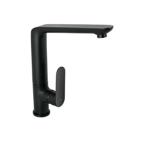 Monomando cuello alto para fregadero, negro, FOSET RIVIERA | RIM-83M | 44102