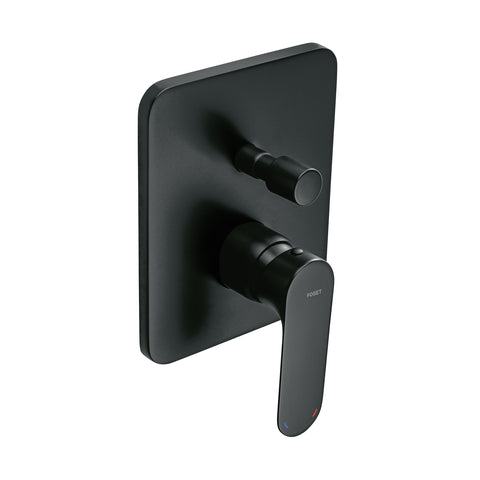 Monomando para regadera con desviador, negro, FOSET RIVIERA | RIM-72M | 44112