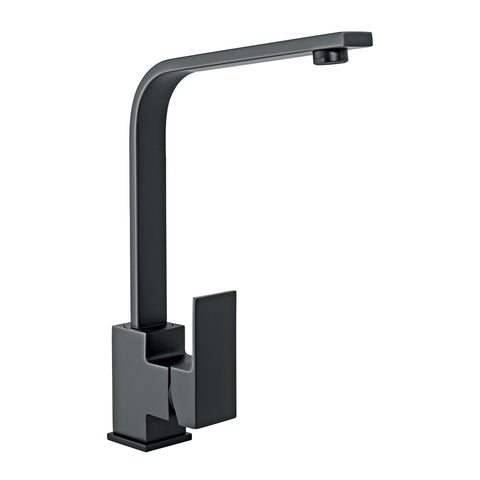 Monomando cuello alto para fregadero, negro, FOSET KUBO | KUF-83M | 44216