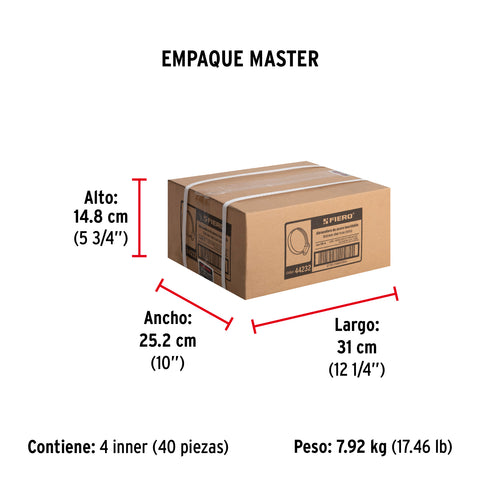 Bolsa c/10 abrazaderas sin fin reforzadas # 4, 3/8 - 5/8' | AB-4 | 44232