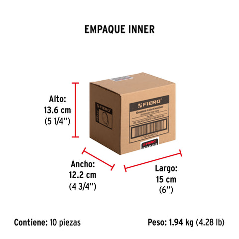 Bolsa c/10 abrazaderas sin fin reforzadas # 4, 3/8 - 5/8' | AB-4 | 44232