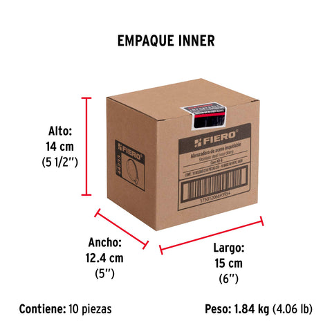 Bolsa c/10 abrazaderas sin fin reforzadas # 6, 1/2 - 3/4' | AB-6 | 44233
