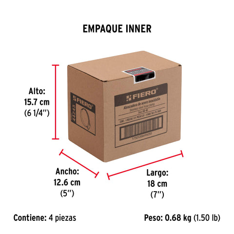 Bolsa c/5 abrazaderas sin fin reforzadas #40, 2-1/4 - 3' | AB-40 | 44243