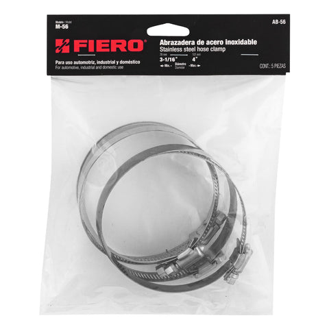 Bolsa c/5 abrazaderas sin fin reforzadas #56, 3-1/16 - 4' | AB-56 | 44247